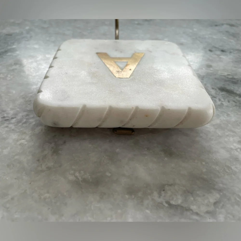 Marble & Brass “A” Wall Hook